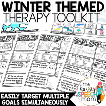 Preview of Winter Speech Therapy for Articulation and Language