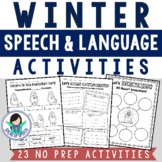 Winter Speech and Language Activities 