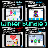 Winter Speech and Language Activities Bundle | Digital and Print