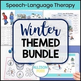 Winter Speech Therapy Activities Bundle - Speech and Langu