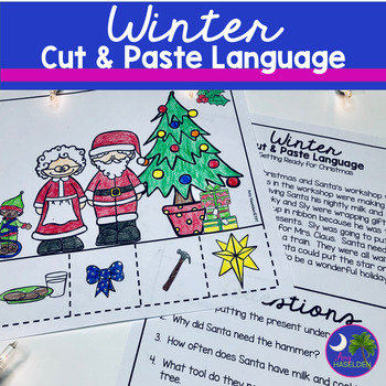 Preview of Winter Speech and Language Cut & Paste Unit FREE