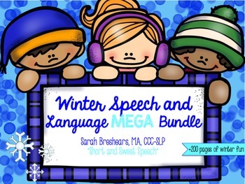 Preview of Winter Speech and Language MEGA Bundle