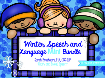 Preview of Winter Speech and Language Mini Bundle