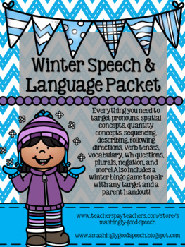 Preview of Winter Speech and Language Packet!