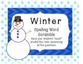 Winter Spelling Word Scramble