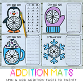 Winter Spinner Addition Facts to 20 - Hands On Addition Pr