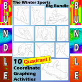 Winter Sports - 10 Quadrant I Coordinate Graphing Activiti