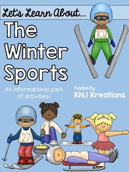 Preview of Winter Sports 2018 Activity Pack {Reading, Math & Writing}