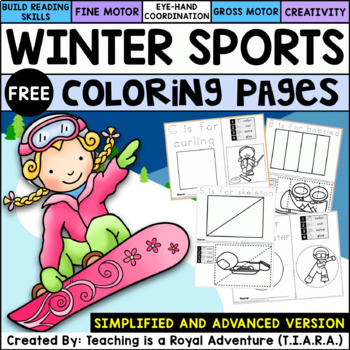 bobsled coloring page
