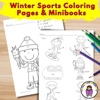winter sports coloring pages