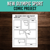 Winter Sports Comic Activity | February Writing and Art Project