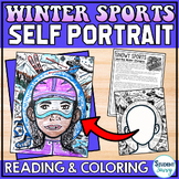 Winter Sports Day Self Portrait Template Bulletin Board Id
