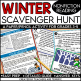 Winter Sports Fun Scavenger Hunt featuring Nonfiction Reading