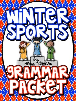 Preview of Winter Sports Grammar Packet