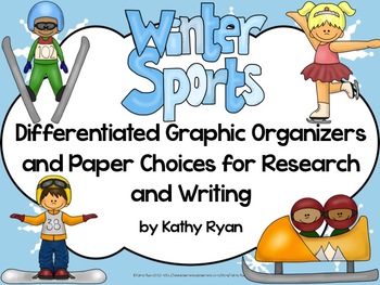Preview of Winter Sports Graphic Organizers and Paper Choices for Research and Writing
