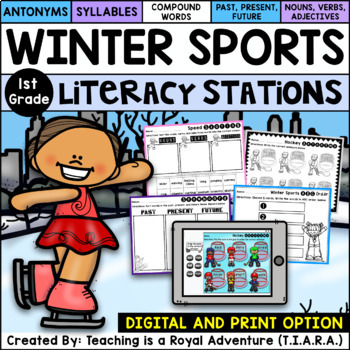 Preview of Winter Sports Literacy Stations - Beijing 2022 Distance Learning