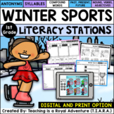 Winter Sports Literacy Stations - Beijing 2022 Distance Learning