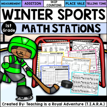 Preview of Winter Sports Math Stations - Beijing 2022