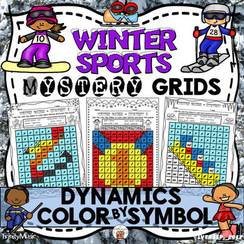 Preview of Winter Sports Mystery Grids (Dynamics)