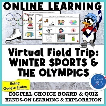 Preview of Winter Sports & Olympics Virtual Field Trip | Snowboarding Skating Ski Athletes