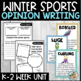 Winter Sports Opinion Writing | Graphic Organizers | Rubric