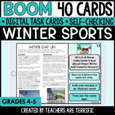 Winter Sports Reading Passages Boom Cards - Digital