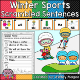 Winter Sports Scrambled Sentences Center