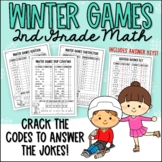 Winter Sports Second Grade Math Joke Worksheets