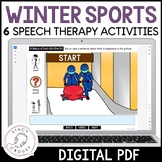 Winter Sports Speech Therapy Activities for Language Artic