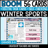 Winter Sports Nonfiction Reading Boom Cards - Digital