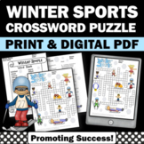 Winter Crossword Puzzle Morning Work Fun Packet ELA Activi