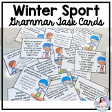 Winter Sports Themed Grammar Task Cards