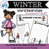 Winter Sports Word Searches
