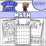 Winter Sports Worksheets Kindergarten Math