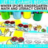 Winter Sports and Games! Math and Literacy Centers