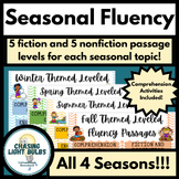 Winter, Spring, Summer, & Fall Themed Leveled Fluency Pass