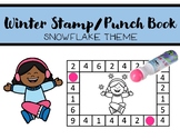 Winter Stamp/Punch Book - Numbers 1-10 (snowflakes)