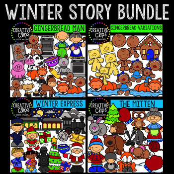 Preview of Winter Clipart Story Bundle {Creative Clips Clipart}
