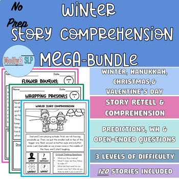 Preview of Winter Story Comprehension MEGA Bundle