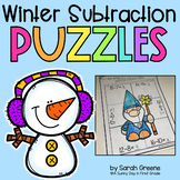 Winter Subtraction Puzzles