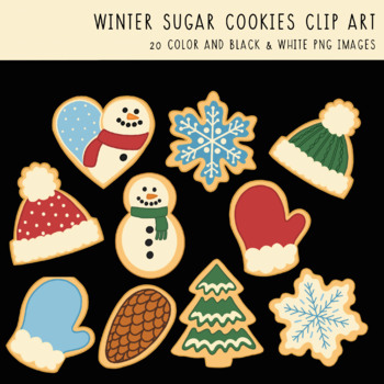 holiday sugar cookies clipart