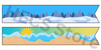 Preview of Winter & Summer Book Marks