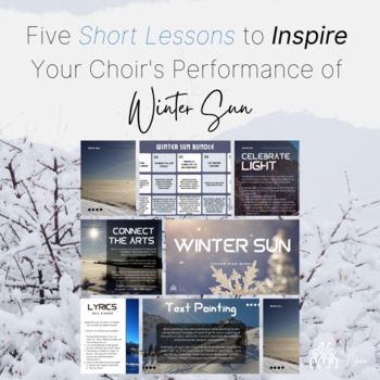 Preview of Winter Sun Lesson Plan Bundle for Choirs
