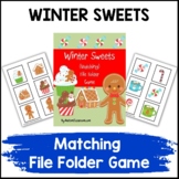 Winter Sweets File Folder (Matching) Game