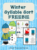 Winter Freebie: Syllable Sort