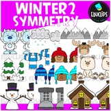 Winter Symmetry Clip Art Set {Educlips Clipart}