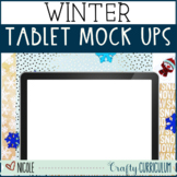 Winter Tablet Mock Ups, Flat Lays, & Stock Images