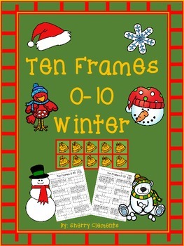 Preview of Winter Ten Frames | Worksheets | Numbers to 10