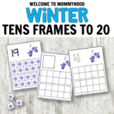 Winter Tens Frames (0-20) for Math Centers or Counting Act