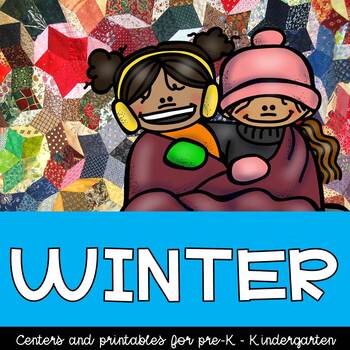 Preview of Winter Theme Activities, Centers, Science, and Crafts for Pre-k - Kindergarten